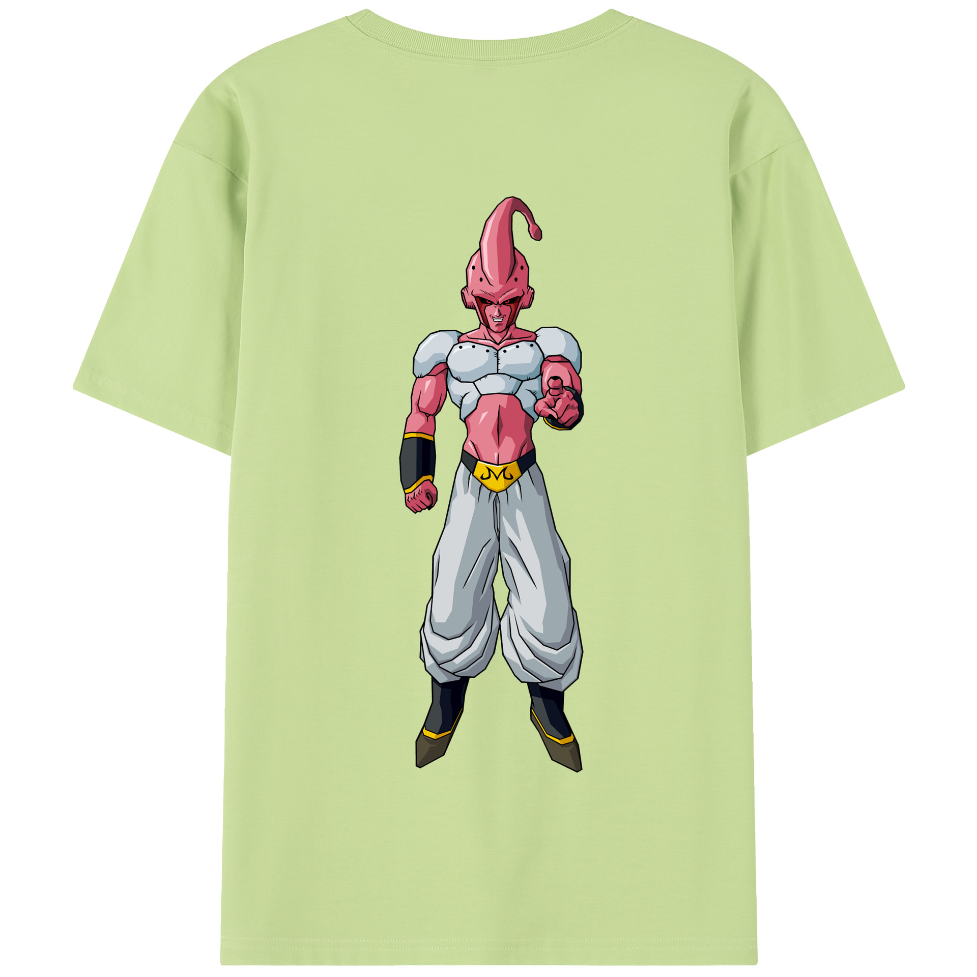 （画像用） ドラゴンボール 魔人ブウ DRAGON BALL Majin Buu 綿100％半袖Tシャツ（背面プリント）